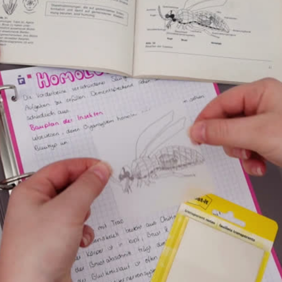 POST-IT durchsichtige Haftnotizen 73mmx73mm transparent – Bild 3