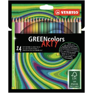 STABILO GREENcolors Umweltfreundlicher Buntstift ARTY 24er Pack
