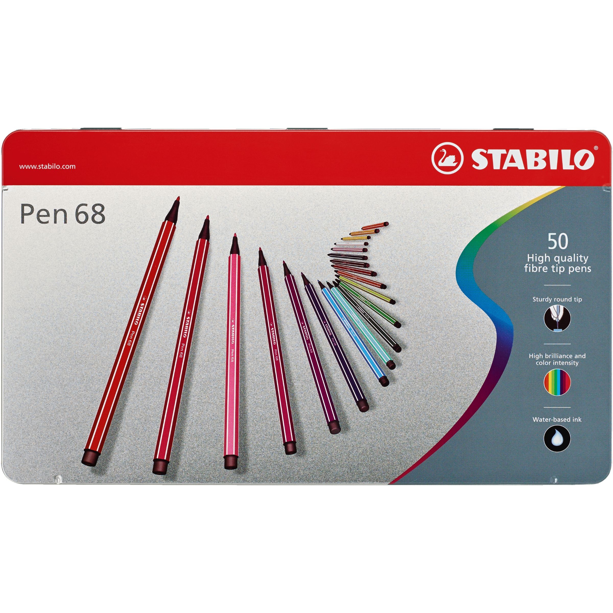 STABILO Pen 68 Premium-Filzstift 50er Metalletui