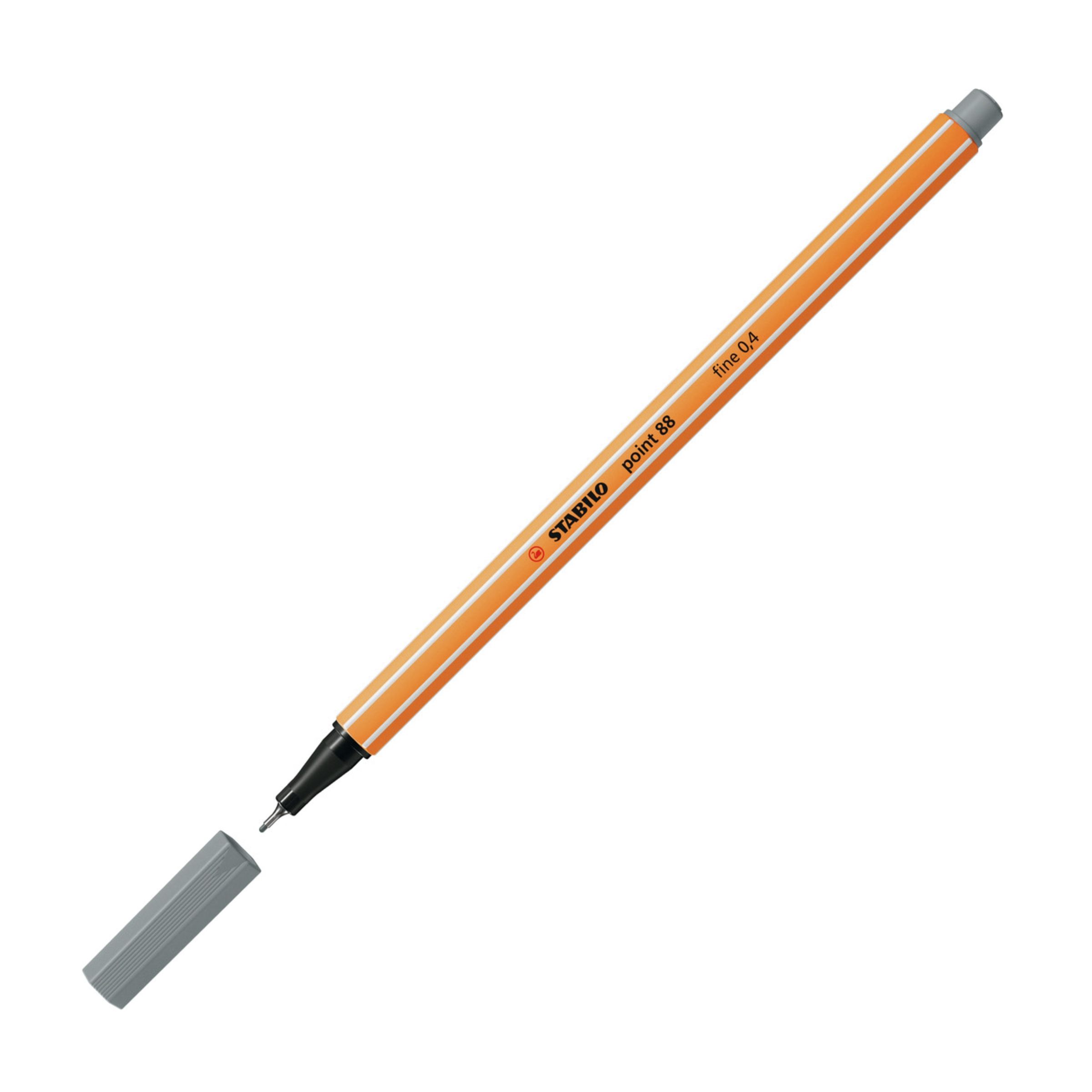 STABILO point 88 Fineliner Einzelstift mittelgrau – Bild 2