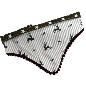 x-mas bandana beige choco braun