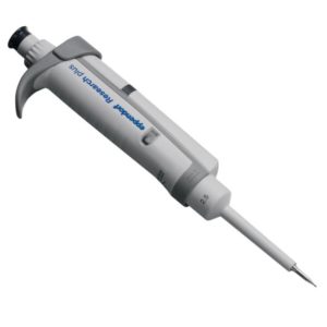 Eppendorf Pipette Research® plus G, Einkanal, variabel, 0,1 – 2,5 µL, dunkelgrau, epT.I.P.S.®-Box, 3123000012