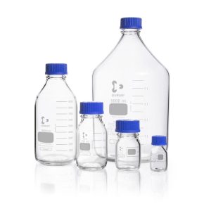 DURAN® Laborflasche, klar, mit Teilung, GL 45, mit Schraubverschluss (PP), 3500 ml, #218016957