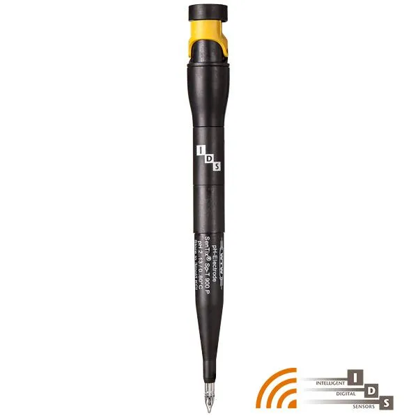 WTW IDS pH-Elektrode für Einstichmessungen zur Messung in Fleisch, Obst und Käse, mit eingebautem Temperaturfühler, QSC-fähig, Speicher für 10 Kalibrierungen, gespeicherte Seriennummer, mit Steckkopf für AS IDS/1.5 cable oder Funkmodul. #103766
