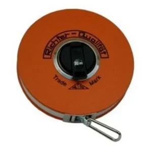 Stahl Maßband Länge 25 m, mm Duplexteilung, weißlackiert