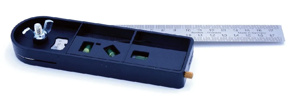 Universalwinkel mit rostfreier Schiene Schenkellänge 180 mm