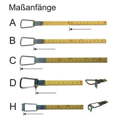 Stahl Maßband Länge 25 m, mm Teilung, nichtrostend – Bild 2