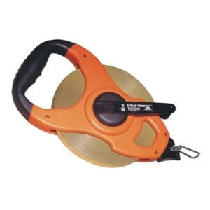 Glasfaser Bandmaß in Schnellrollrahmen, Länge 30 m, mm Teilung