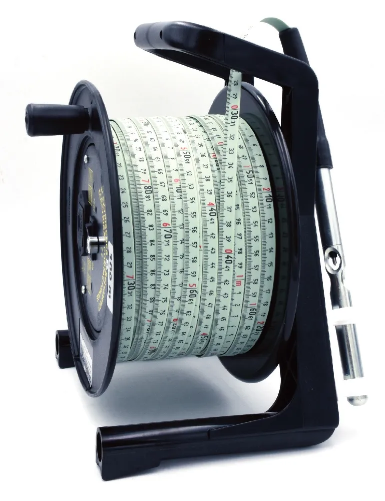 Kabellichtlot Länge 50 m, Lichtlot, Brunnenmessgerät zum messen von Wasserständen im Brunnen