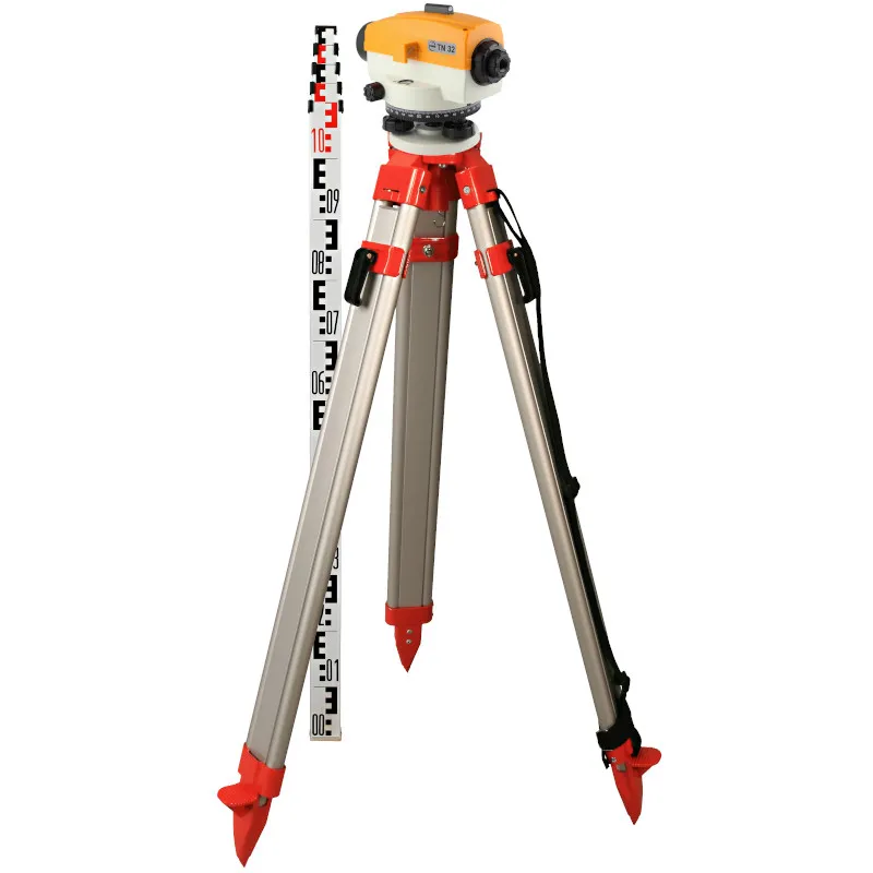 Theis Baunivellier TN24, Set 400 gon mit Alustativ und Nivellierlatte
