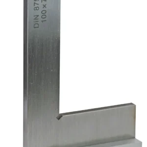 Stahlwinkel aus Normalstahl, DIN 875/1 Länge 400×265 mm, mit Anschlag