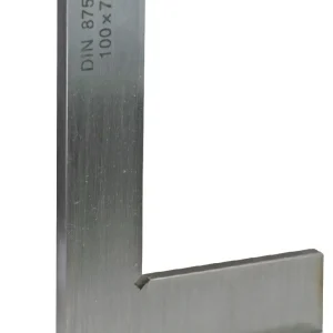 Stahlwinkel aus Normalstahl, DIN 875/1 Länge 400×265 mm, ohne Anschlag